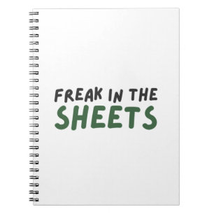 Freak in den Blättern Notebook Notizblock