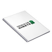 Freak in den Blättern Notebook Notizblock (Rechte Seite)
