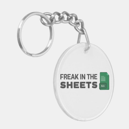 Freak in den Blättern Schlüsselanhänger (Vorderseite links)