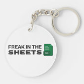 Freak in den Blättern Schlüsselanhänger (Rückseite)