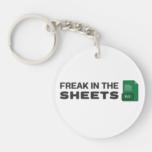 Freak in den Blättern Schlüsselanhänger (Vorderseite)