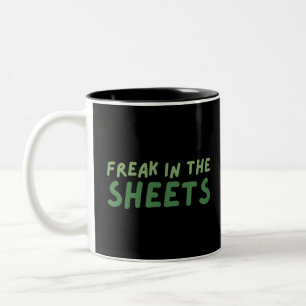 Freak in den Laken Zwei-Tone-Kaffee-Tasse Zweifarbige Tasse