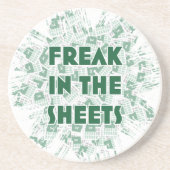 Freak in den Sheets Untersetzer (Vorne)