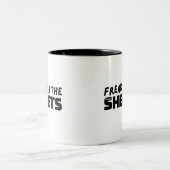 Freak in den Tabellen Zwei-Tone-Kaffee-Tasse Zweifarbige Tasse (Mittel)