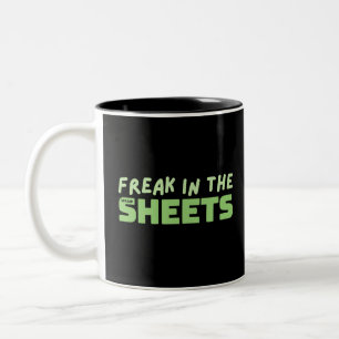 Freak in den Tabellen Zwei-Tone-Kaffee-Tasse Zweifarbige Tasse