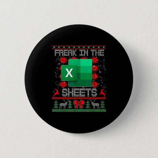 Freak in der Excel-Tabelle zu Weihnachten Button (Vorderseite)