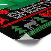 Freak in der Excel-Tabelle zu Weihnachten Poster (Ecke)