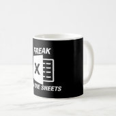 Freak in der Excel-TASSE Kaffeetasse (VorderseiteRechts)