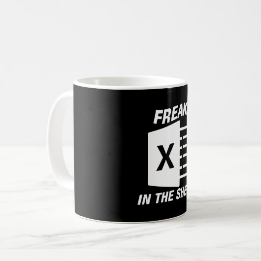 Freak in der Excel-TASSE Kaffeetasse (Vorderseite Links)