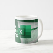 Freak in der Sheets Funny Excel-Tasse Kaffeetasse (VorderseiteRechts)