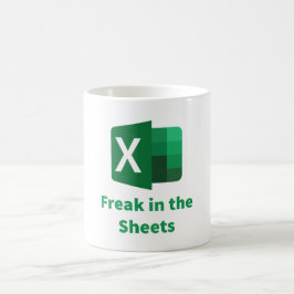 Freak in der Sheets-Tasse Kaffeetasse
