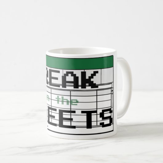 Freak in der Sheets-Tasse Kaffeetasse (VorderseiteRechts)