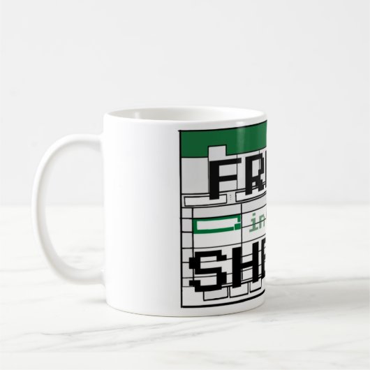 Freak in der Sheets-Tasse Kaffeetasse (Links)