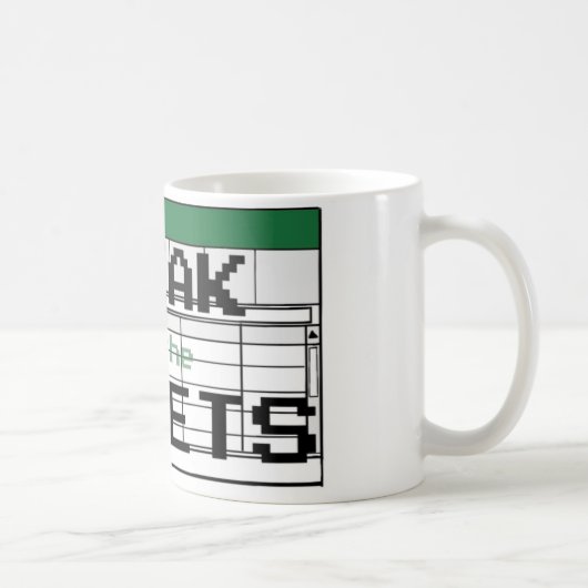 Freak in der Sheets-Tasse Kaffeetasse (Rechts)