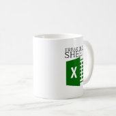 Freak in Excel-Sheets Kaffeetasse (VorderseiteRechts)
