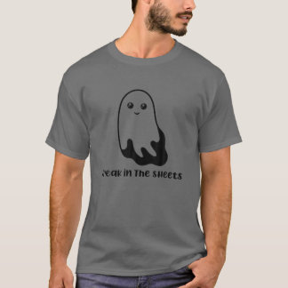 FREAK IN SHEETS Funny Ghost Costume Halloween T-Shirt