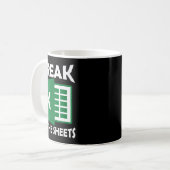 Freak In The Sheets, Accountant Funny Spreadsheet Kaffeetasse (Vorderseite Links)
