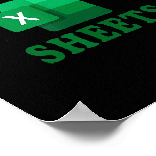 Freak In The Sheets, Accountant Funny Spreadsheet  Poster (Ecke)