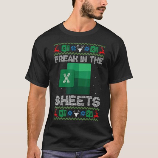 Freak in the Sheets Excel Uggg Christmas Sweater_1 T-Shirt (Vorderseite)