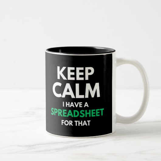 Freak in the Sheets - Funny Acountant Two-Tone Co Zweifarbige Tasse (Rechts)