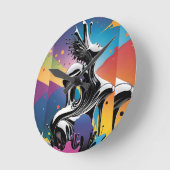 Freak Matching - Ken Gage Surreal Art Runde Wanduhr (Winkel)