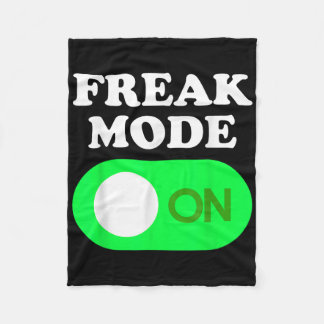Freak Mode On - Funny Power Button Freaky Viral Sl Fleecedecke