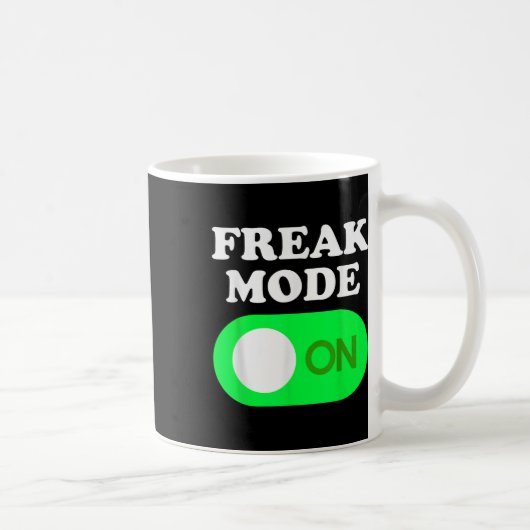 Freak Mode On - Funny Power Button Freaky Viral Sl Kaffeetasse (Rechts)