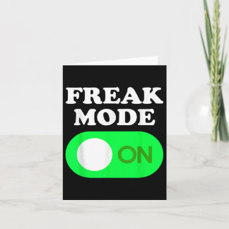 Freak Mode On - Funny Power Button Freaky Viral Sl Karte