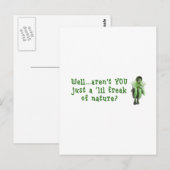 Freak Nature Postcard Postkarte (Vorne/Hinten)