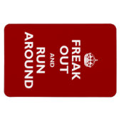 Freak Out & Run Magnet (Horizontal)
