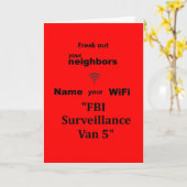 "Freak out your Neighbors Card Karte (Gelbe Blume)