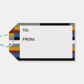 Freak Pride Flag Geschenkanhänger (Rückseite Horizontal)