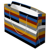 Freak Pride Flag Große Geschenktüte (Rückseite Schrägansicht)