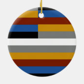 Freak Pride Flag Keramik Ornament (Hinten)