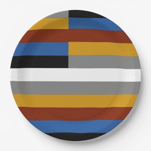 Freak Pride Flag Pappteller (Vorderseite)