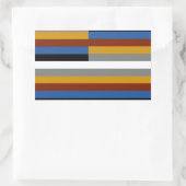 Freak Pride Flag Rechteckiger Aufkleber (Tasche)