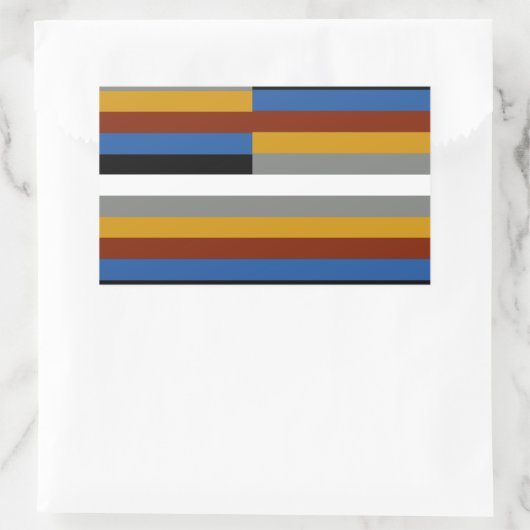 Freak Pride Flag Rechteckiger Aufkleber (Tasche)