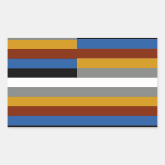 Freak Pride Flag Rechteckiger Aufkleber (Vorderseite)