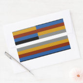 Freak Pride Flag Rechteckiger Aufkleber (Umschlag)