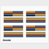 Freak Pride Flag Rechteckiger Aufkleber (Blatt)