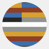 Freak Pride Flag Runder Aufkleber (Vorderseite)