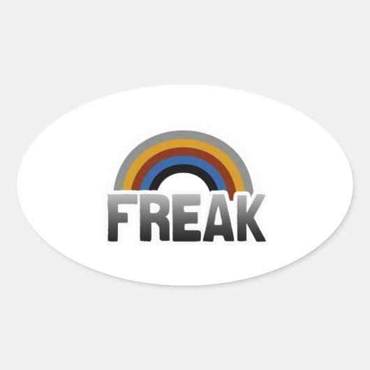 Freak Pride Ovaler Aufkleber (Vorderseite)