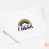 Freak Pride Ovaler Aufkleber (Umschlag)