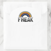 Freak Pride Ovaler Aufkleber (Tasche)