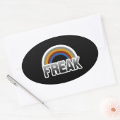 Freak Pride Ovaler Aufkleber (Umschlag)