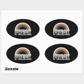 Freak Pride Ovaler Aufkleber (Blatt)