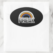 Freak Pride Ovaler Aufkleber (Tasche)