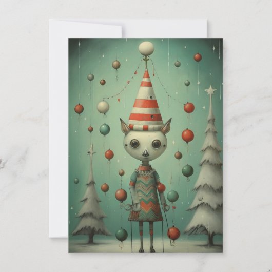 Freak Show Christmas Card Feiertagskarte (Vorderseite)