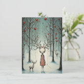 Freak Show Christmas Cards Feiertagskarte (Stehend Vorderseite)