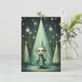 Freak Show Christmas Cards Feiertagskarte (Stehend Vorderseite)